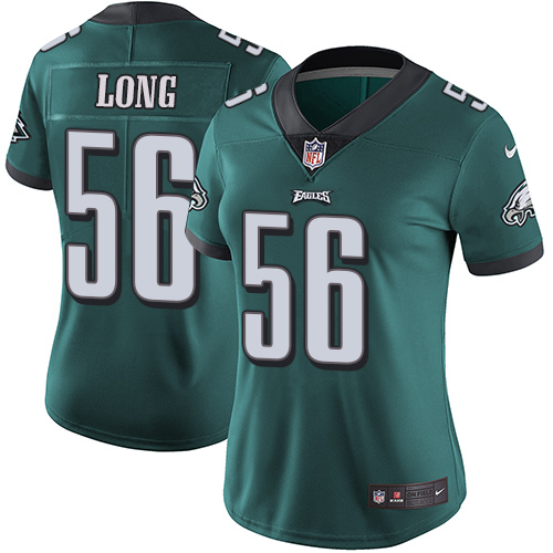 Nike Eagles #56 Chris Long Midnight Green Team Color Women's Stitched NFL Vapor Untouchable Limited Jersey